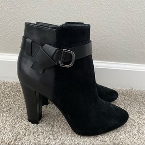 WHBM Black Blake bootie 6.5